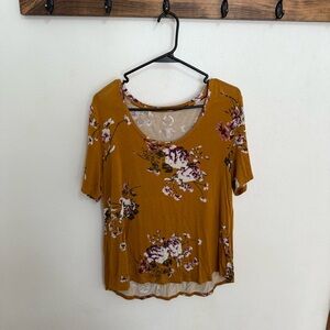Maurices 24/7 Floral Short Sleeve Tee